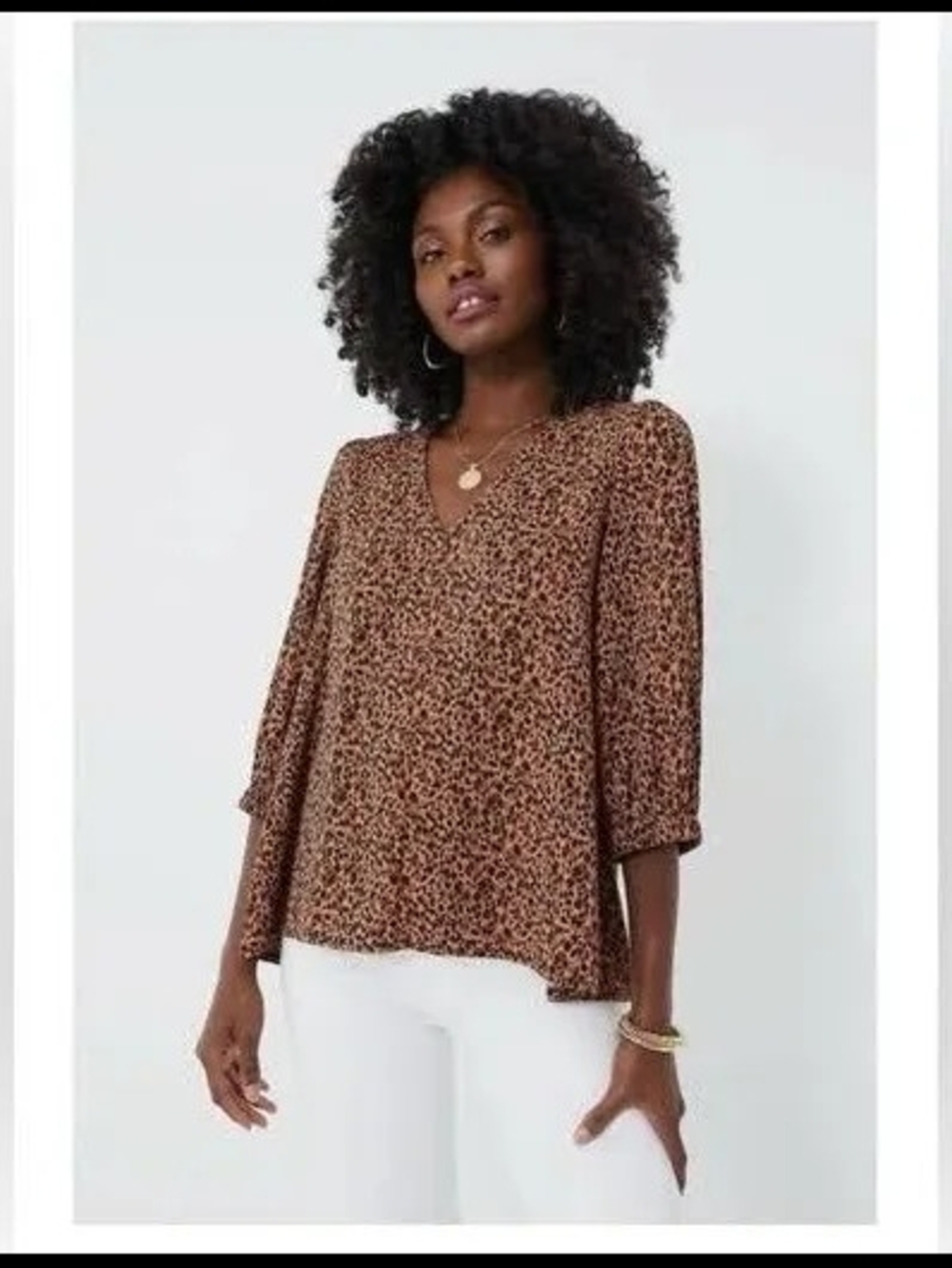 Tuckernuck Pomander Place Leopard Hollis Blouse Large